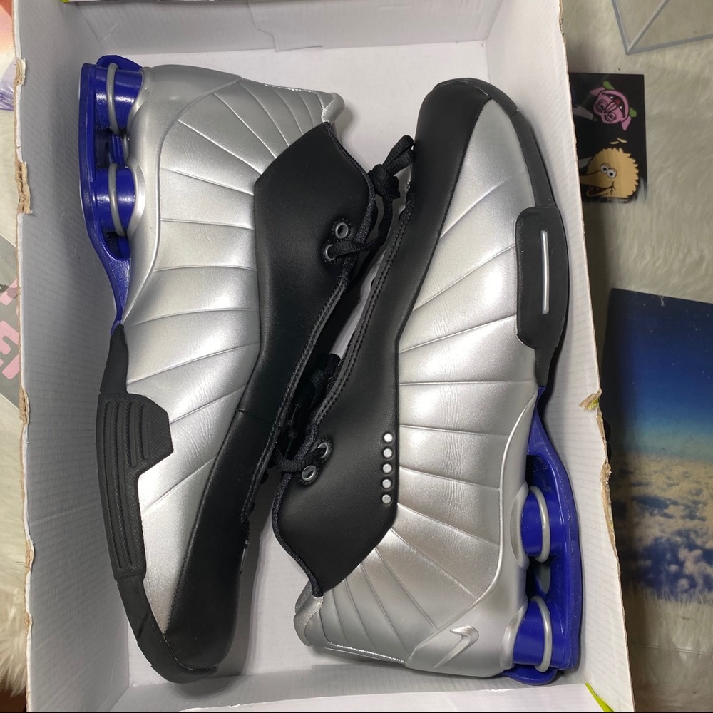 🆕 Nike Vince Carter Shox BB4 'Metallic Silver' - Picture 7 of 10